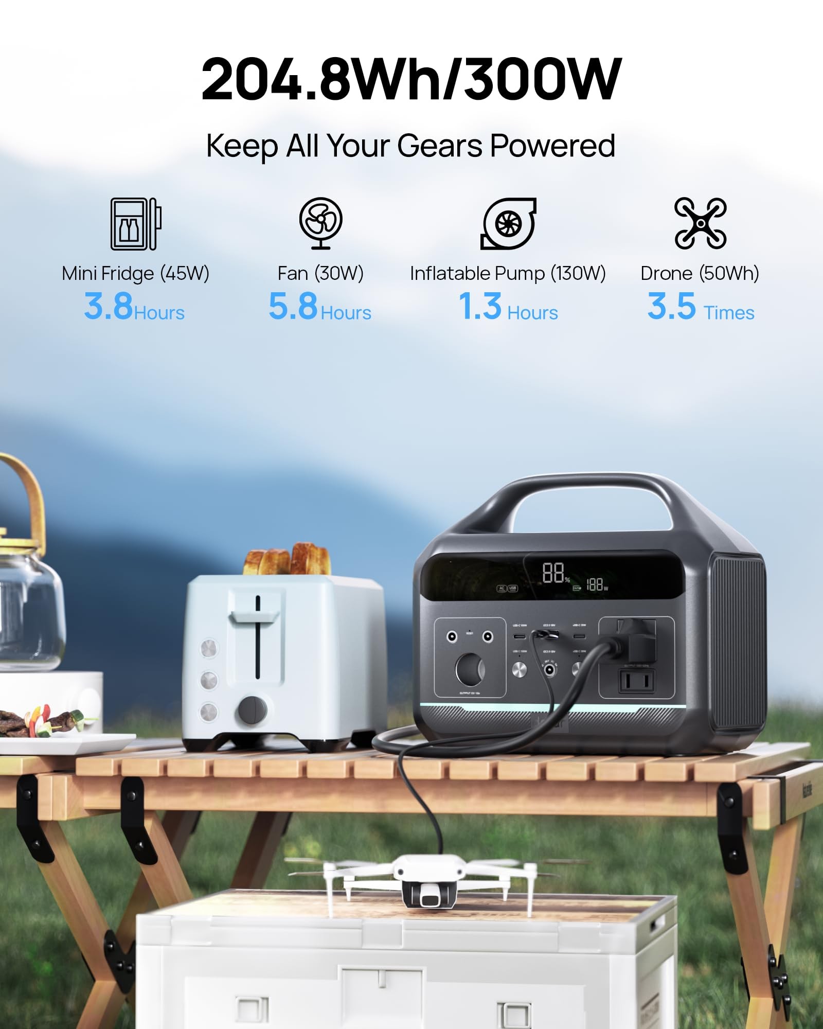 Mentech MT300A2 Portable Power Station